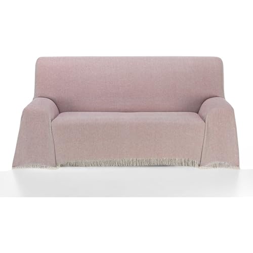 ECOMMERC3 - Multipurpose Bedspread Size 180 x 260 cm for Sofa or Bed ??? Multi-purpose Foulard Extra Soft Touch Garnet