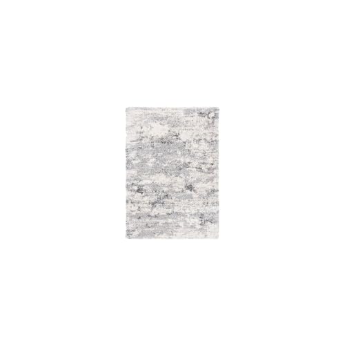 Safavieh Shag Rug for Living Room, Dining Room, Bedroom - Berber Shag Collection, High Pile, in Ivory, 91 X 152 cm