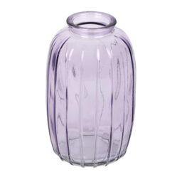 Talking Tables Lilac Glass Bud Vase for Flowers, Stylish Single stem Elegant Wedding Table Centrepiece Decorations Window sill Decor, Garden Parties, Summer Dining, Mantle Styling, and Gifting 12cm