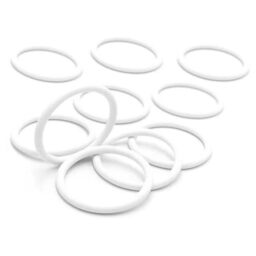 cyclingcolors 10 x Curtain Rings Curtain Rings Curtain Hanging Rings Curtain Rods Plastic White 30 mm Inner Diameter