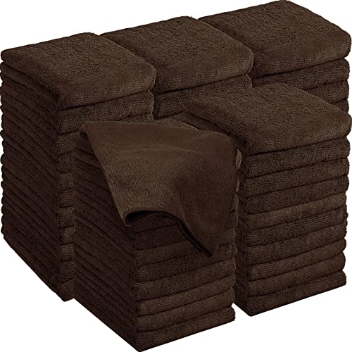 36 Packs of Bleach Proof Towels Microfiber Absorbent Salon Towels Bleach Resistant Salon Hand Towels for Gym, Bath, Spa, Shaving, Shampoo, Home Hair Drying, 16 x 28 Inches (Coffee)