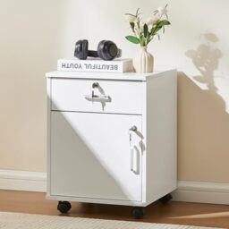 TUKAILAi Mobile Filing Cabinet, Lockable Drawer and Cabinet for Home Office