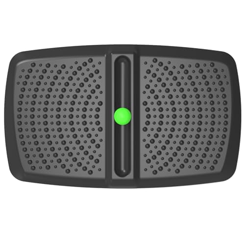 "Ergohead 1 inch Thick Anti Fatigue Kitchen Mat Standing Mat with Massage Ball, Non Slip Standing Desk Mat with Massage Point, Multi-Purpose Comfort Floor Mat for Feet, Office, Home (Black, 17"" x 28"")"