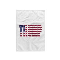 3dRose USA American Patriotic Typography-Donald Trump-White - Towel, 15 by 22-inch (twl_275058_1)