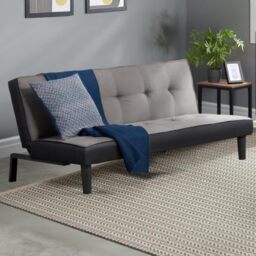 Birlea Aurora Sofabed, Grey Velvet, One Size, AURSBGRV