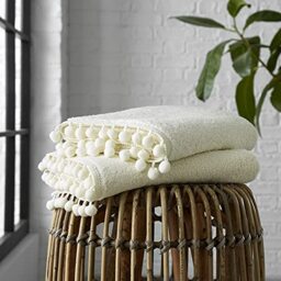 GC GAVENO CAVAILIA 550 GSM Hand OR Bath Towel OR Bath Sheet, 100% Egytian Cotton Quick Dry Towel Set, Cream, 70X120, Pack of 2, 552345