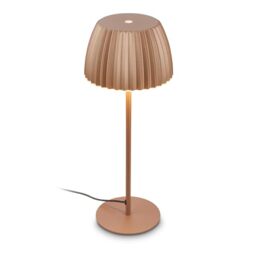 BRILONER - LED Table lamp with Touch, dimmable, Warm White, Light Edge, Lounge, Bedroom, Table Light, Bedside, 14.3x36 cm, Coffee