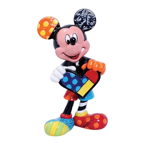 Enesco Romero Britto Mickey Mouse With Heart Mini Figurine