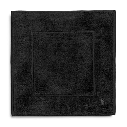 möve Superwuschel bath mat 60 x 60 cm made of 100% cotton, black