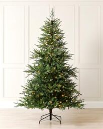 WeRChristmas Pre Lit Christmas Tree 10ft Realistic, Warm White LEDs