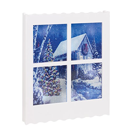 The Christmas Workshop Benross LED Wooden Window Frame Scene Light