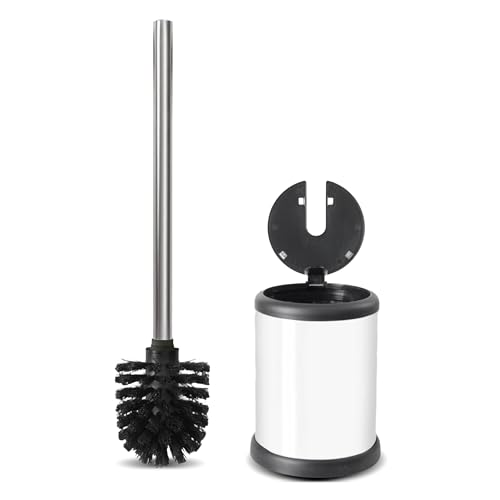 ToiletTree Products Deluxe Toilet Brush with Lid, White