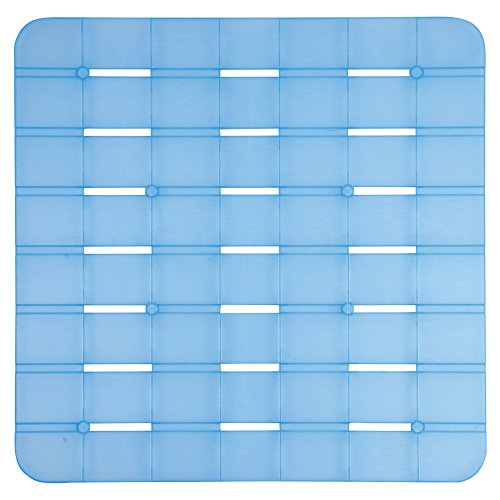 MSV Plastic Doormat, Transparent Blue