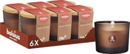 Bolsius True Joy Scented Candle with Cork Lid, Brown, Oriental Softness, Burning Time: 21 Hours, with Natural Extracts, with Natural Vegetable Wax, Palm Oil Free