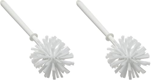 Elliott Large Long Handle Toilet Brush With Grip Handle, Strong Nylon Bristles for effective Cleaning, Can be used as a refill/replacement, Perfect for use at home, office or workplace (Pack of 2)