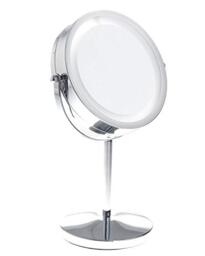 TUKA-i-AKUT Makeup Mirror LED Lighting 5x Magnification - 7 inch illuminated Bathroom Countertop Mirror Shaving Mirror Vanity Mirror - double faced mirror : nomal + 5 times Magnifying, TKD3145-5x