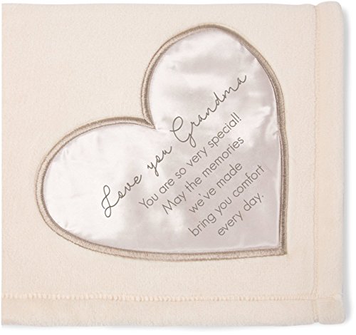 Pavilion Gift Company 19503 Comfort Blanket - Love You Grandma Thick Warm 320 GSM Royal Plush Throw Blanket