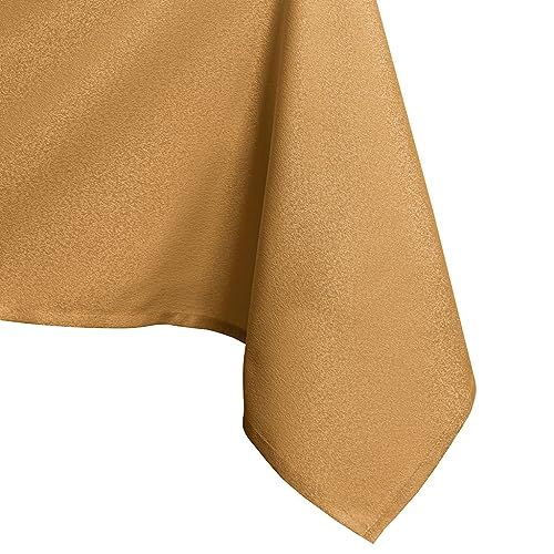 AmeliaHome Tablecloth, Tablecloths, Table Cover Waterproof, 110 x 180 cm, Stain Protection, Lotus Effect, Washable, Water-repellent, Gloss, Smooth, Golden Empire