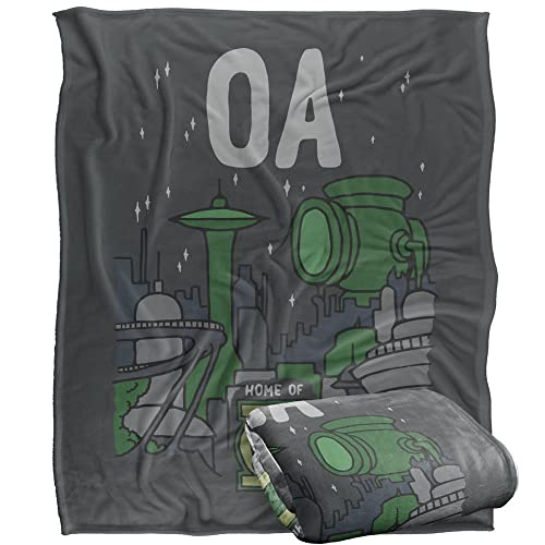 GREEN LANTERN Blanket, 152 x 127 cm The Oa Silky Touch Super Soft Throw Blanket