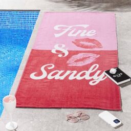 Catherine Lansfield Fine and Sandy Beach Towel Pair