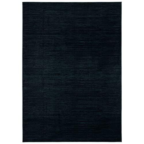 Safavieh Modern Rug for Living Room, Dining Room, Bedroom - Vision Collection, Short Pile, in Black, 80 x 180 cm