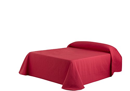 Eysa 250 cm 75 Percent Polyester 25 Percent Cotton Gravel Bedspread, Red 08