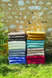 Toison d'or Plain Polyester Teddy Fleece Blanket, 240 cm x 260 cm Size, Steel