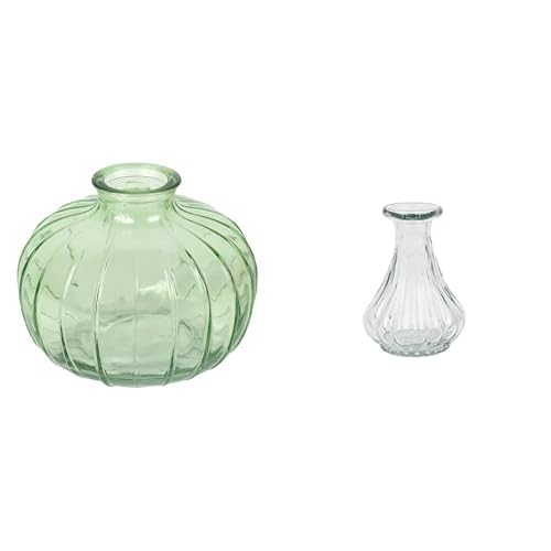 Talking Tables Green Glass Bud Vase for flowers, s & Talking Tables Souk - Vaso per boccioli in vetro r Table Decor Bundle