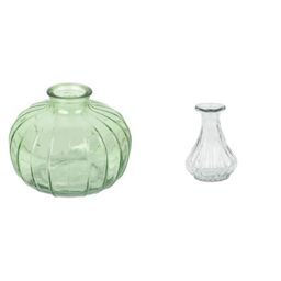 Talking Tables Green Glass Bud Vase for flowers, s & Talking Tables Souk - Vaso per boccioli in vetro r Table Decor Bundle