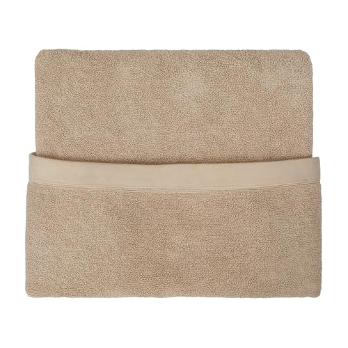 Drift Home - Natural Bath Towel (70 x 130cm) - Soft & Absorbent - 600GSM Premium - Sustainable Cotton (BCI) - Recycled Bottles - Bath Sheet/Gym/Guest Towel