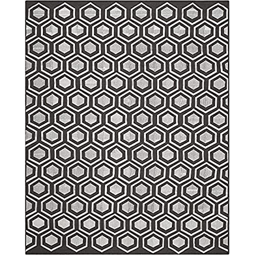 Safavieh Tribal Inspired Indoor Flatweave Rectangle Area Rug, Kilim Collection, KLM629, in Charcoal, 244 X 305 cm for Living Room, Bedroom or Any Indoor Space