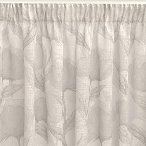 Alexandra House Living Curtain Sofia Grey 400 x 270 x 1 cm Translucent