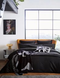 Ted Baker Plain Dye Duvet Cover Black