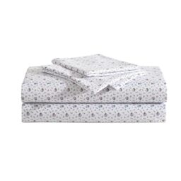 Betsey Johnson - Queen Sheets, Soft & Lightweight Bedding, Fade & Wrinkle Resistant (Pretty Floral Ditsy Purple, Queen)