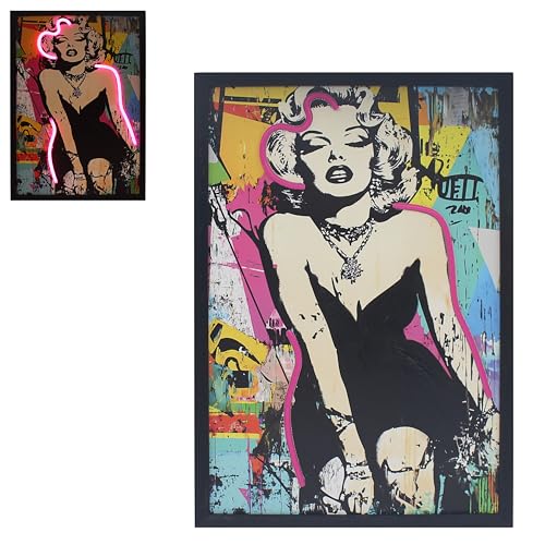 Lesser & Pavey Wall Art Blonde Bombshell Mini Bricks for Living Room Decor & Bedroom Walls - Stylish Canvas Wall Art for Decorative Home Accessories - Lovely Birthday Gifts for Women & Men