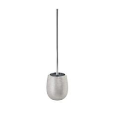 Gedy Astrid Toilet Brush Toilet, Ceramic, Silver, 11.5 x 11.5 x 47