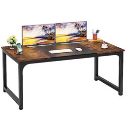 LITTLE TREE 70.8 Inch Large Executive Office Desk, Simple Computer Workstation with 31.5 inch Wide Desktop for Home Office