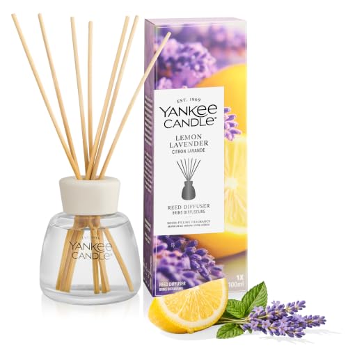 Yankee Candle Reed Diffuser - Lemon Lavender - For Small to Medium Spaces - Up to 10 Weeks of Fragrance