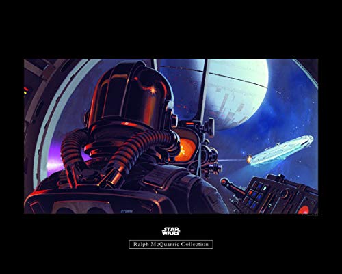Komar Wall Picture Star Wars Classic RMQ TIE-Fighter Pilot Design for Children's Room/Teenager's Room Decoration without Frame Available in 3 Sizes, Colourful, WB158-50x40