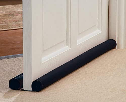 Ram® DOUBLE Sided Door Draft Excluder Self-Adhesive Tape Draught Insulator Strip Foam Seal Fits to Bottom of Door Under Door Draft Stopper 90cm Long