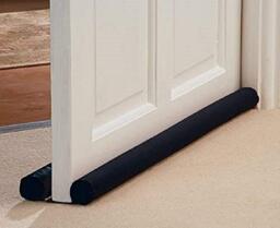 Ram® DOUBLE Sided Door Draft Excluder Self-Adhesive Tape Draught Insulator Strip Foam Seal Fits to Bottom of Door Under Door Draft Stopper 90cm Long