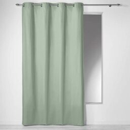 Douceur d'Interieur Panama Curtain, Cotton, Sage, 140 x 240 cm