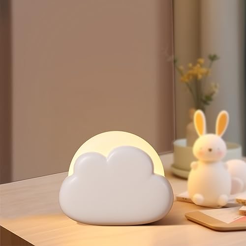 Diboniur Cloud Kids Night Light, Rechargeable, White