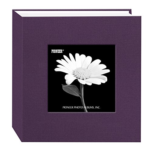 Pioneer 100 Pocket Fabric Frame Cover Photo Album, Wildberry Purple