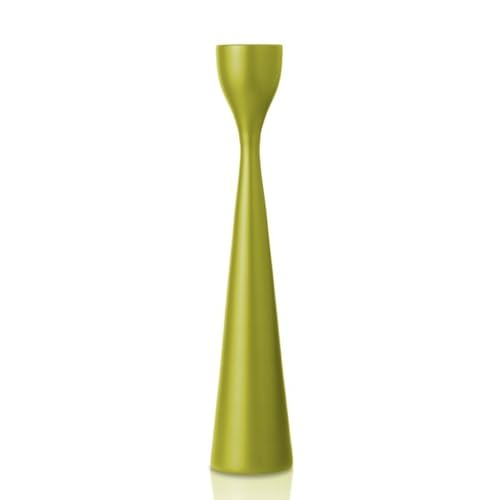 Freemover Rolf Beech Wood Candle Holder, Green, 28 cm