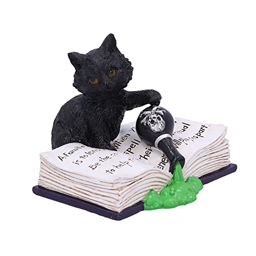 Nemesis Now Mischievous Feline Cat Figurine, Black, 10.5cm
