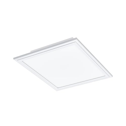 Eglo Connect.z Smart Home LED Ceiling Light Panel Salobrena-Z, 12 inches, Zigbee Lighting, app and Voice Control, White tunable Lights (Warm - Cool White), dimmable, White
