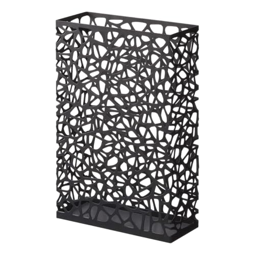 YAMAZAKI 6324 NEST Umbrella Stand Rectangular, black, Steel, Minimalist, 30 x 12 x 45 cm