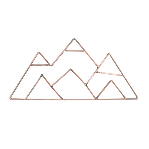 NoJo Mountain Shaped Wire Nursery Wall Decor, Finish, Copper, Mountain Shaped - Copper Finish (3098961P)