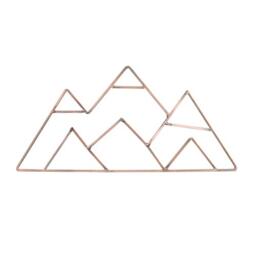 NoJo Mountain Shaped Wire Nursery Wall Decor, Finish, Copper, Mountain Shaped - Copper Finish (3098961P)